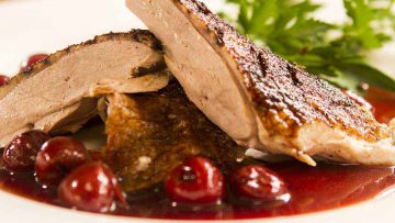 How to roast a duck with cherry sauce recipe