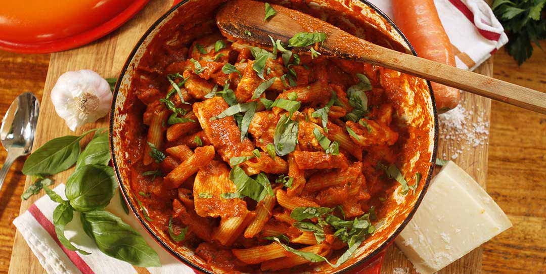 Chicken Penne, Tomato Basil Sauce - Easy Meals with Video Recipes by Chef  Joel Mielle - RECIPE30