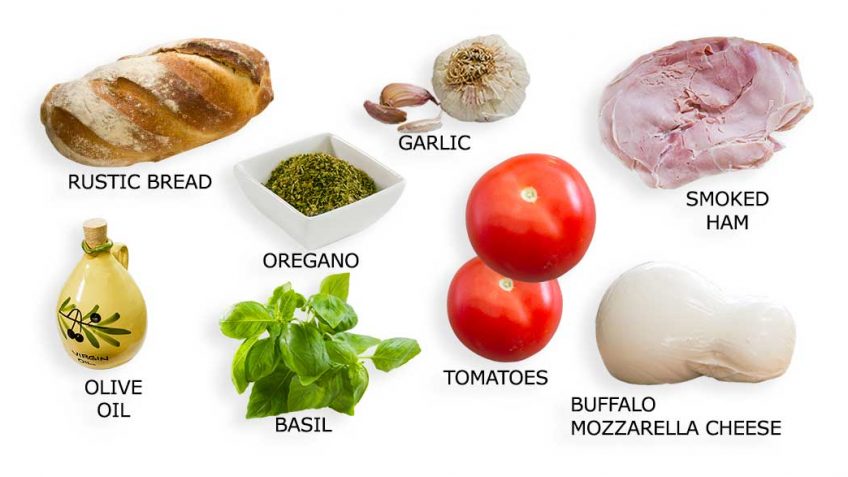 Ham and Cheese Sandwich ingredients
