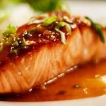 Glazed Pan Seared Salmon with Honey and Soy