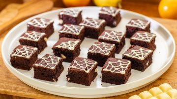 Fudgy Chocolate Brownies for Halloween