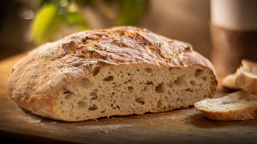 No knead rustic bread