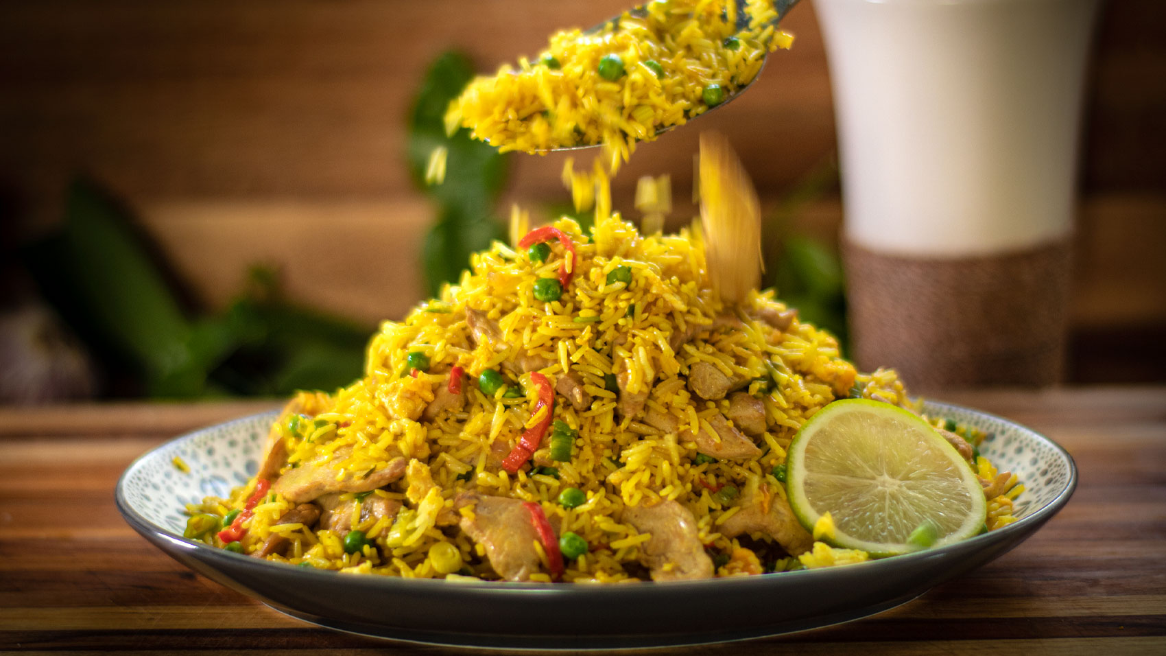 Spicy Chicken Fried Rice - Easy Meals with Video Recipes by Chef Joel