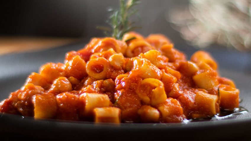 Pasta with chickpeas