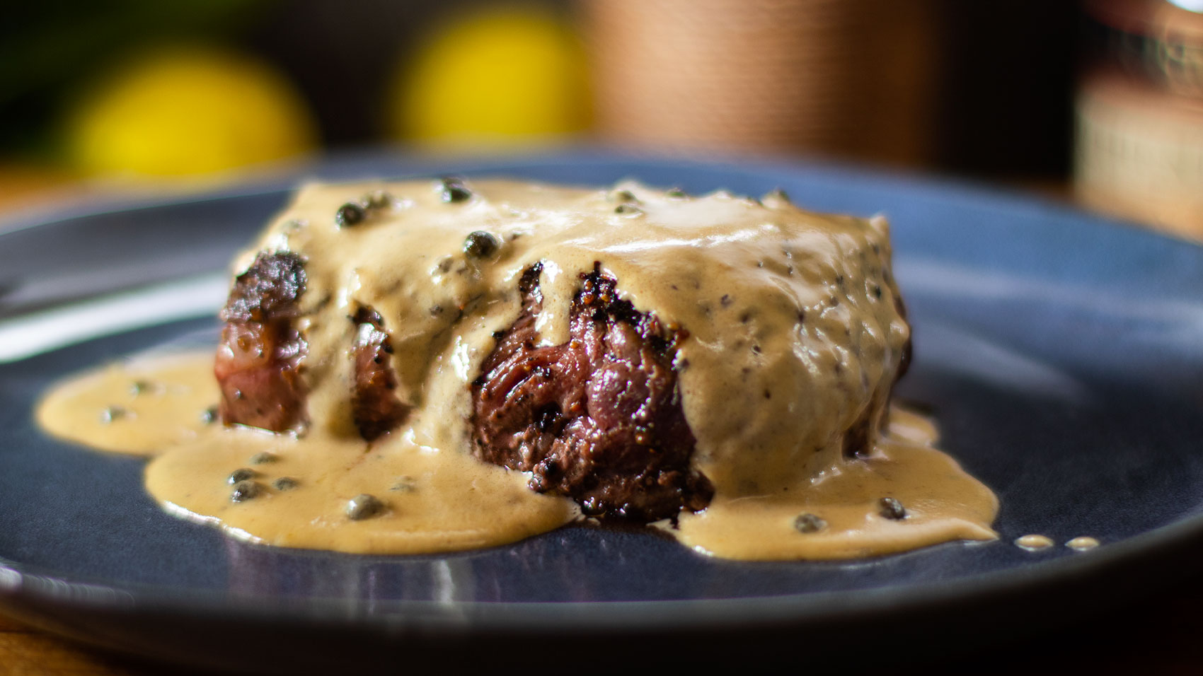 Steak au poivre - Easy Meals with Video Recipes by Chef Joel Mielle -  RECIPE30