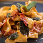 Pappardelle with sage and prosciutto
