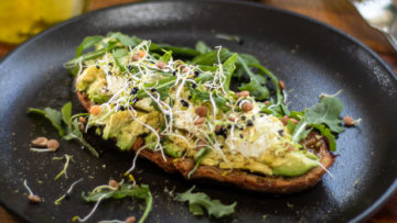 Smashed Avocado with Goat Cheese
