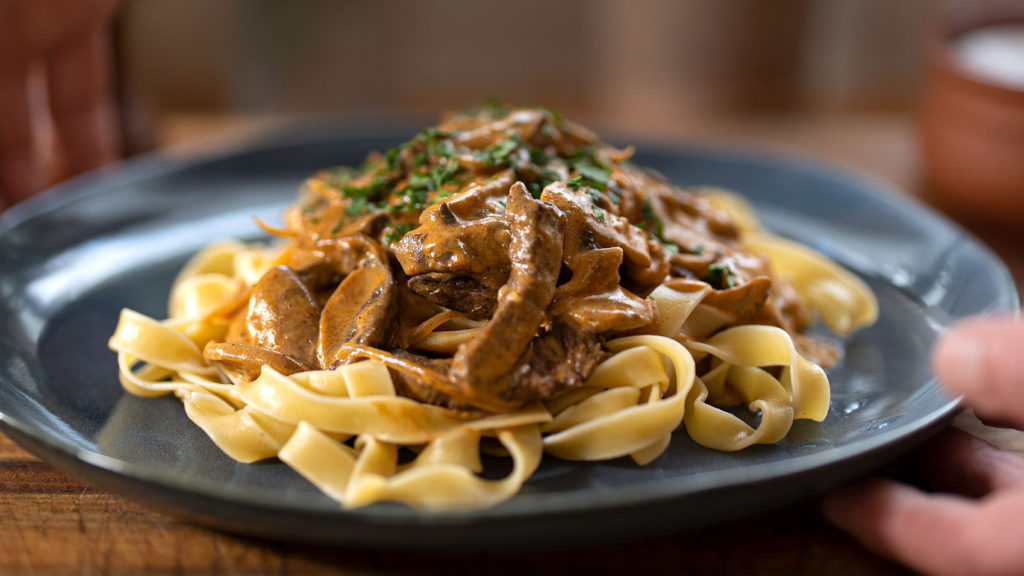 Home Page Easy Meals With Video Recipes By Chef Joel Mielle RECIPE30   Beef Stroganoff 1024x576 