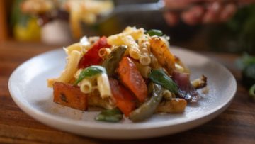 Pasta Bake with roasted vegetables