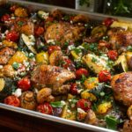 Quick & Easy Sheet Pan Chicken Mediterranean Style