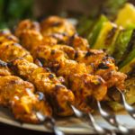 Spicy Turkish BBQ Chicken Thighs with Garlic Yogurt Marinade