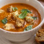 Creamy Tomato, chicken and White Bean Soup