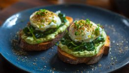 Avocado Yogurt Toast with Poached Egg & Dukkah