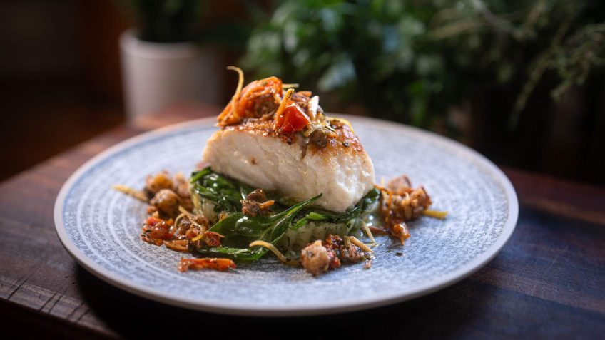 Pan-Fried White Fish with Dill Potatoes