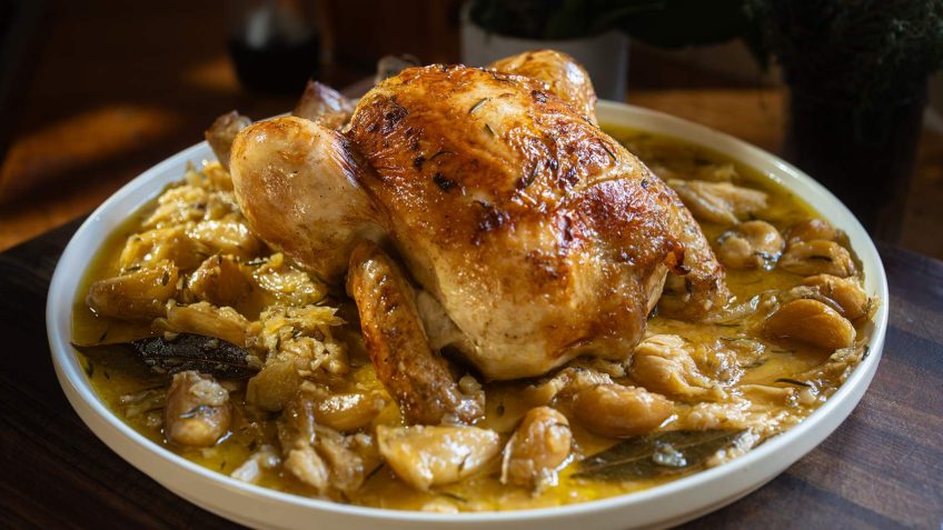 40 Garlic Clove Roast Chicken
