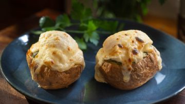Eggs Toupinel in potato jackets