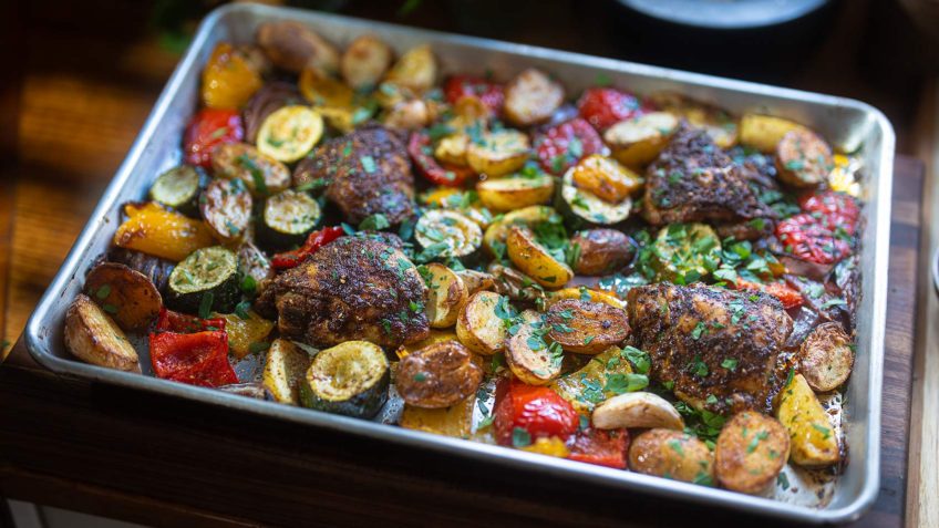 One-Pan Mediterranean Roast Chicken