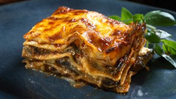 Eggplant Lasagne with Crème Fraîche