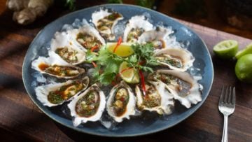 Thai Style Lime Chili Oysters
